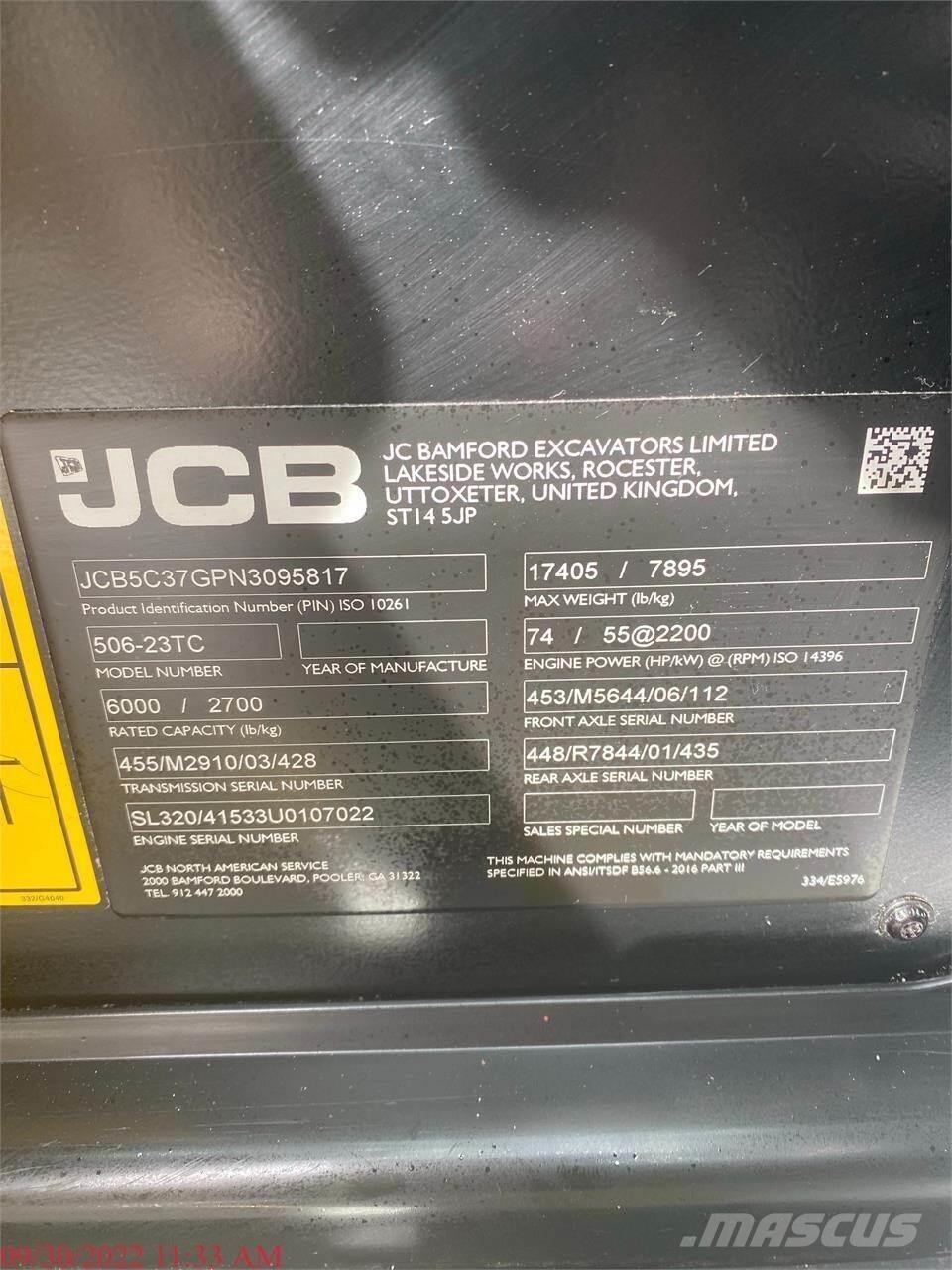 JCB 506-23TC Ładowarki teleskopowe