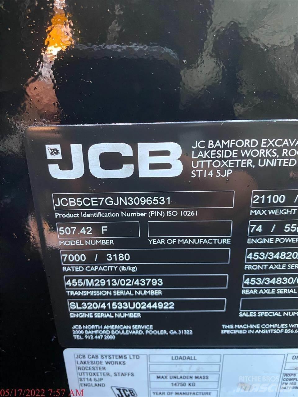 JCB 507-42 Ładowarki teleskopowe