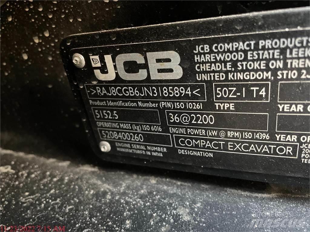 JCB 50Z-1 Minikoparki