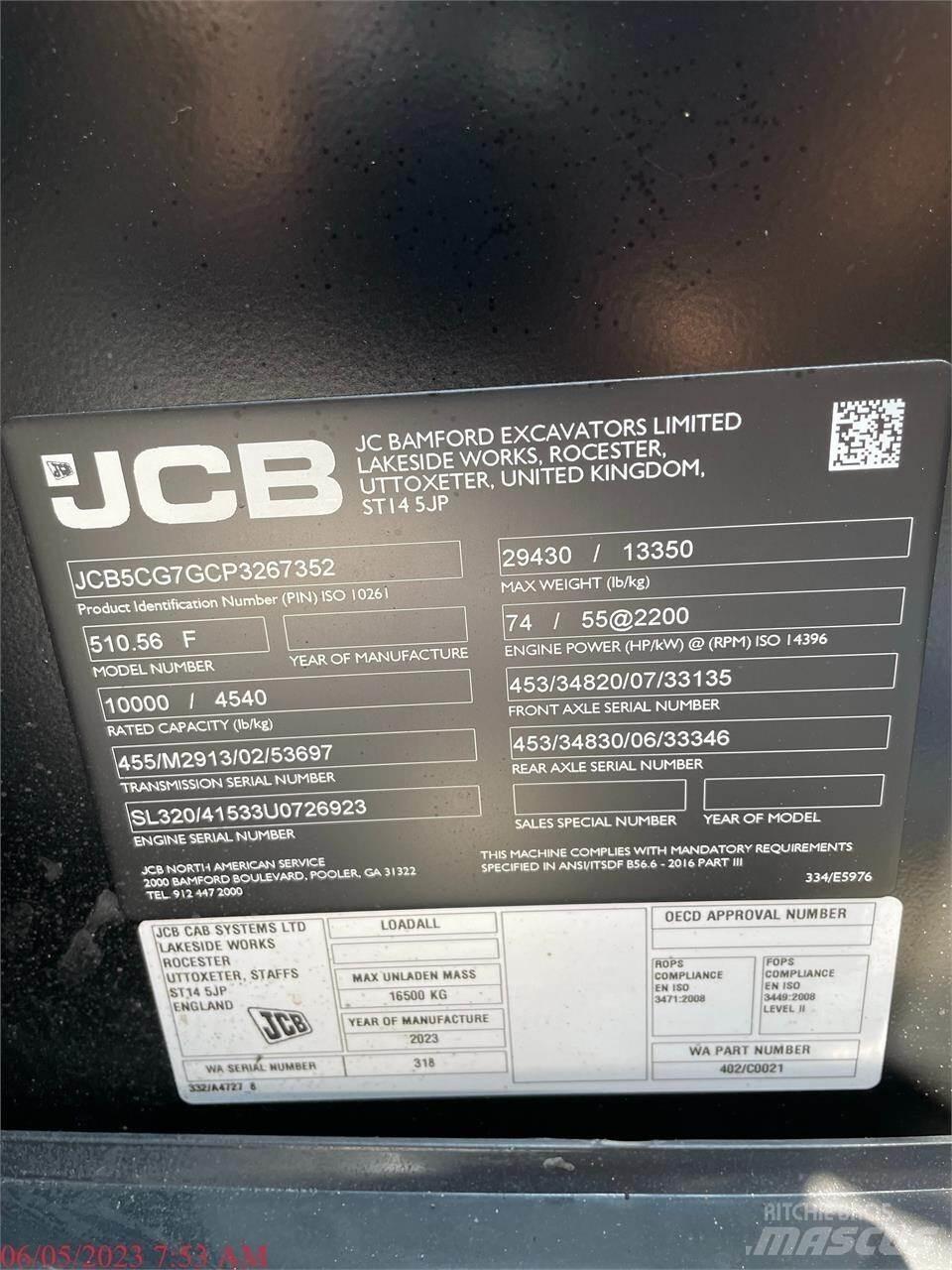 JCB 510-56 Ładowarki teleskopowe