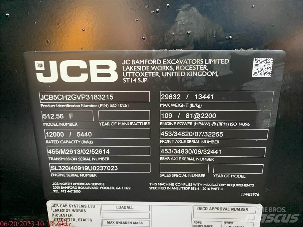 JCB 512-56 Ładowarki teleskopowe