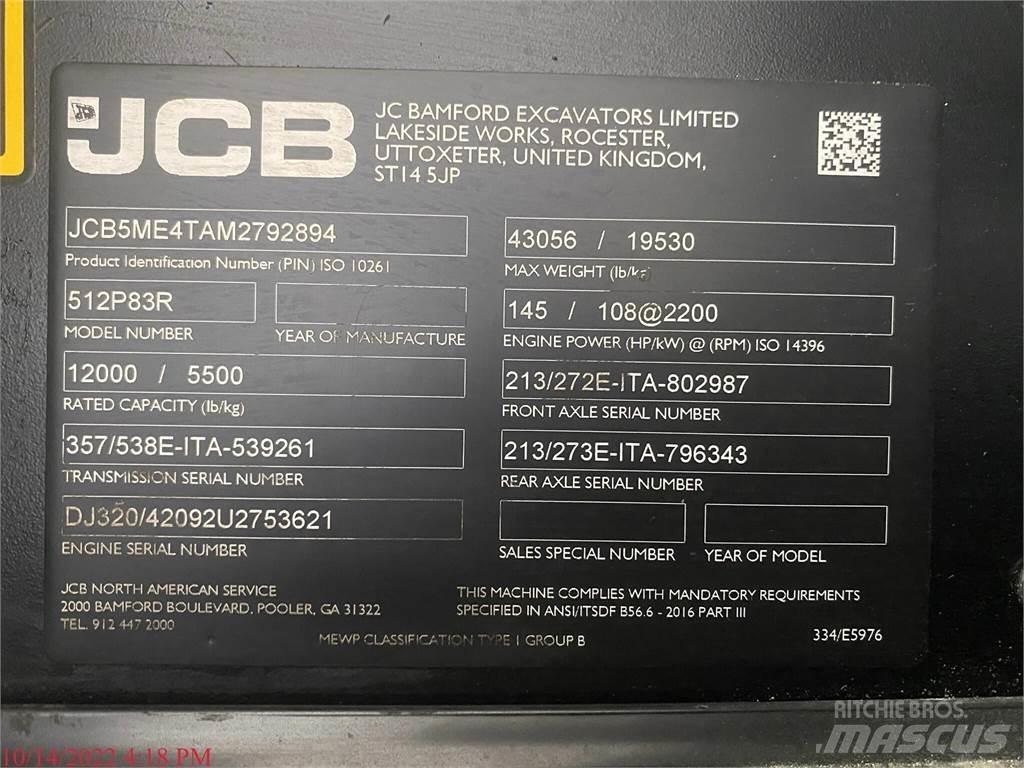 JCB 512-83R Ładowarki teleskopowe