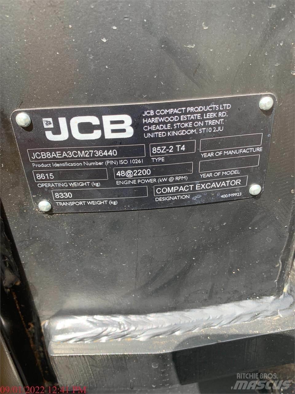 JCB 85Z-2 Koparki gąsienicowe