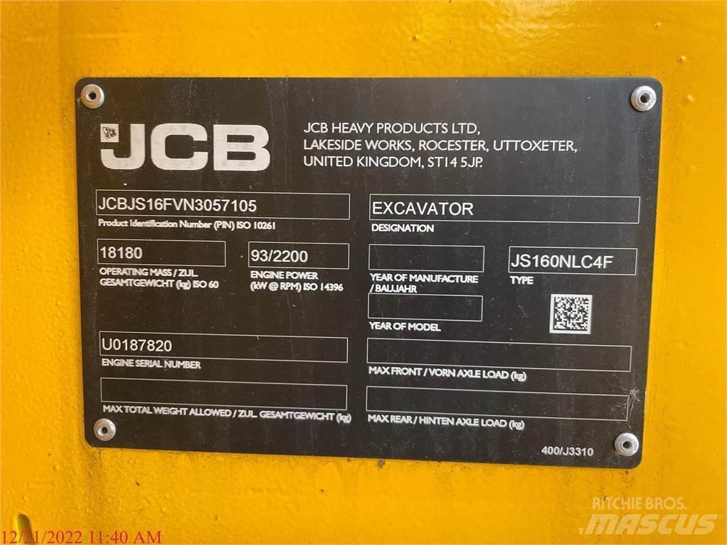 JCB JS160 Koparki gąsienicowe