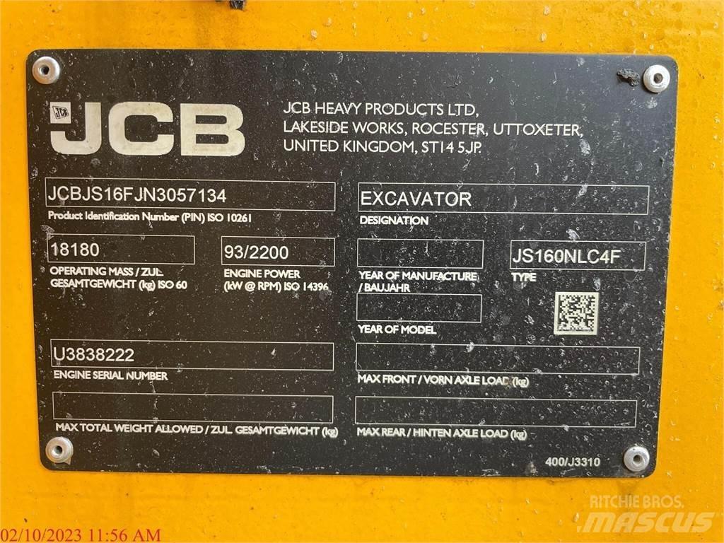 JCB JS160 Koparki gąsienicowe
