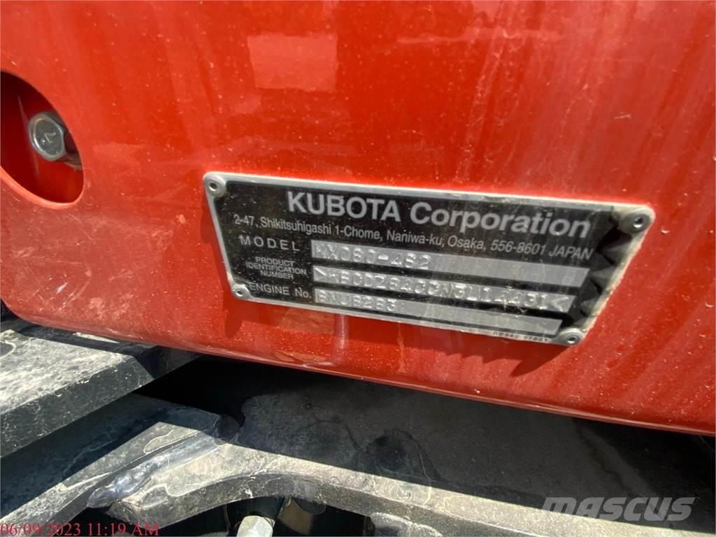 Kubota KX080-4 Koparki gąsienicowe