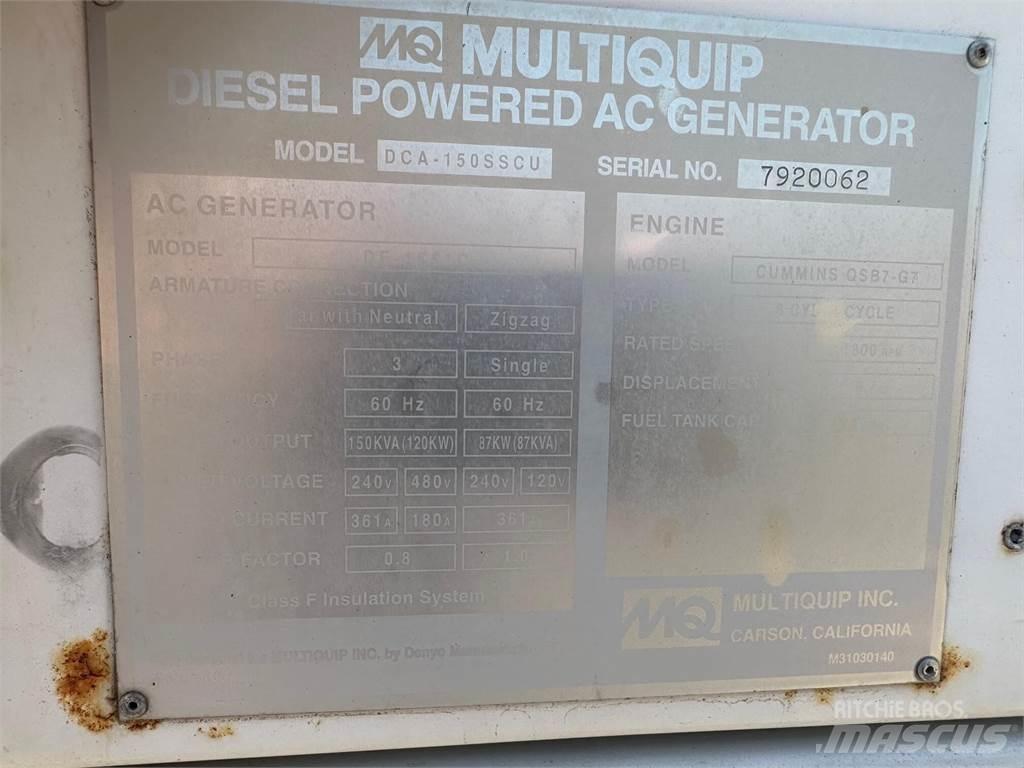 MultiQuip 150 KVA Agregaty prądotwórcze inne