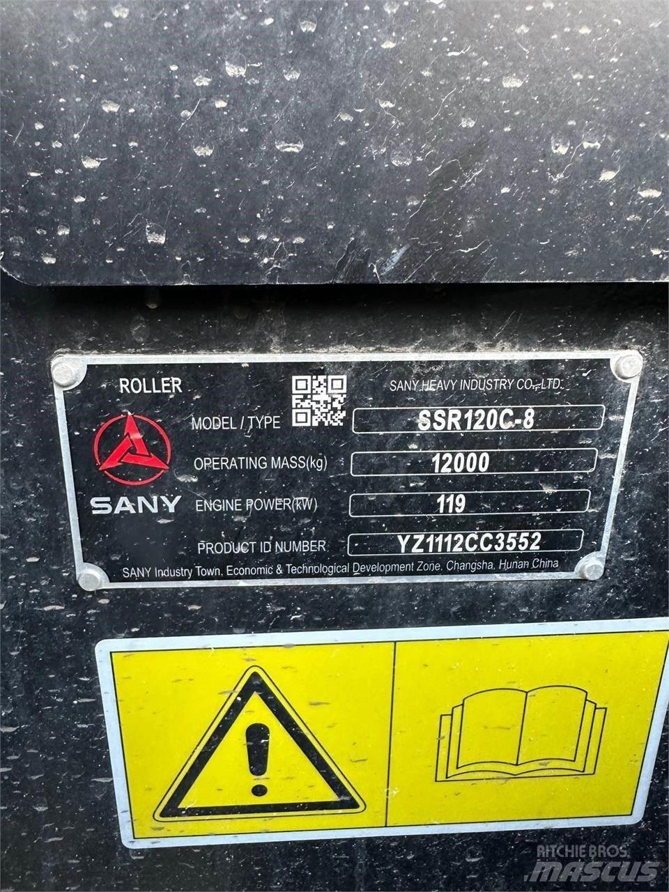 Sany SSR120C-8 Walce dwubębnowe