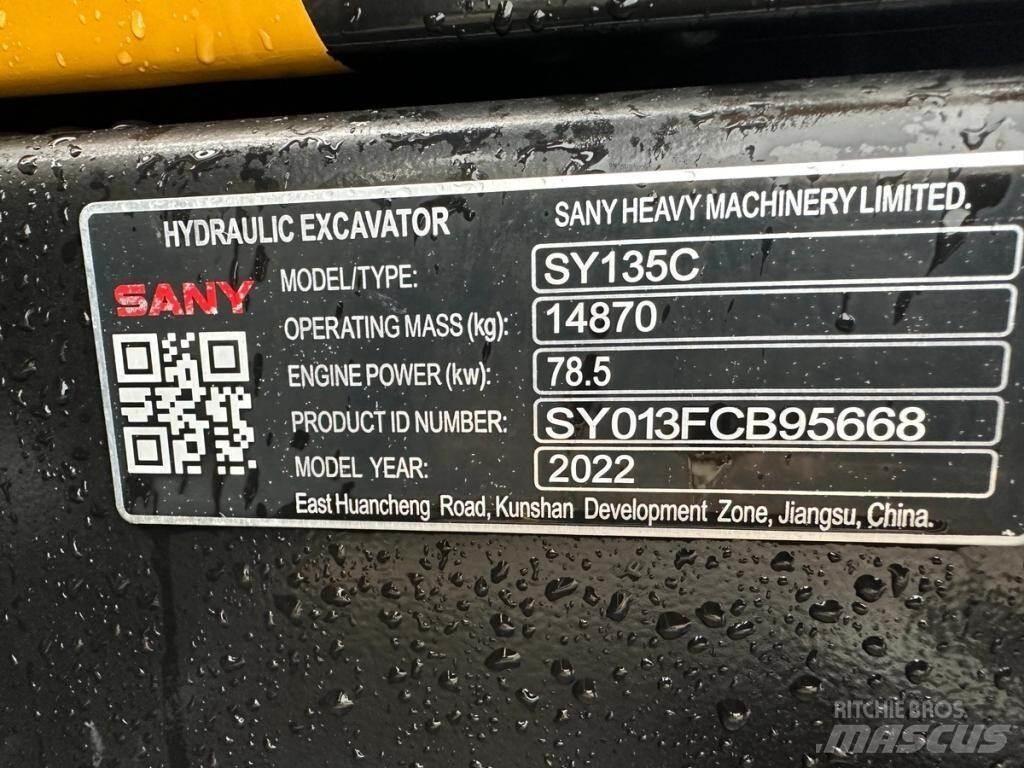 Sany SY135C Koparki gąsienicowe