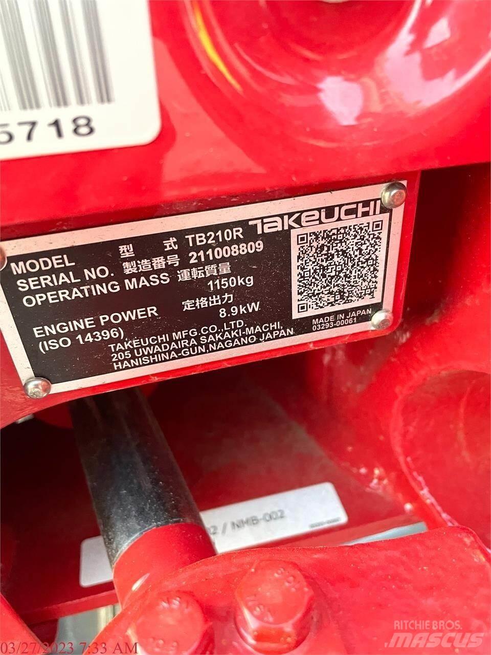 Takeuchi TB210R Minikoparki