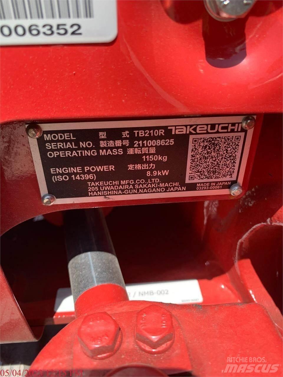 Takeuchi TB210R Minikoparki