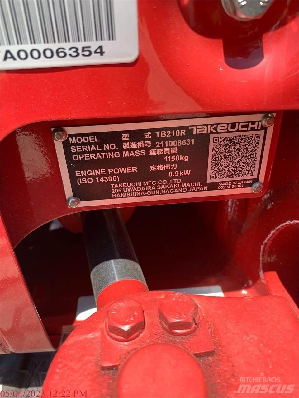 Takeuchi TB210R Minikoparki