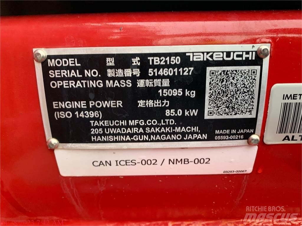 Takeuchi TB2150 Koparki gąsienicowe