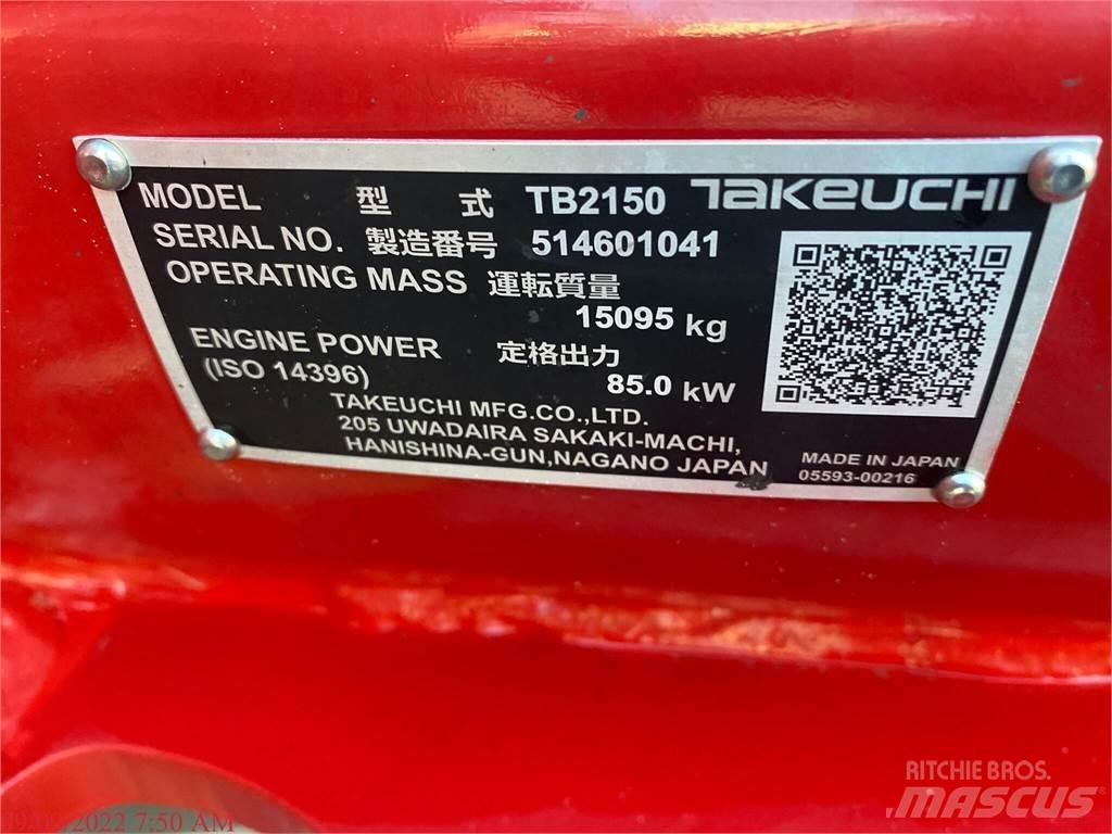 Takeuchi TB2150 Koparki gąsienicowe