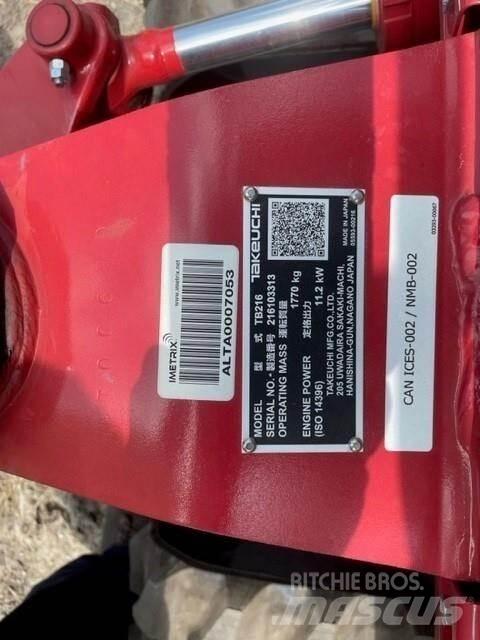 Takeuchi TB216 Minikoparki