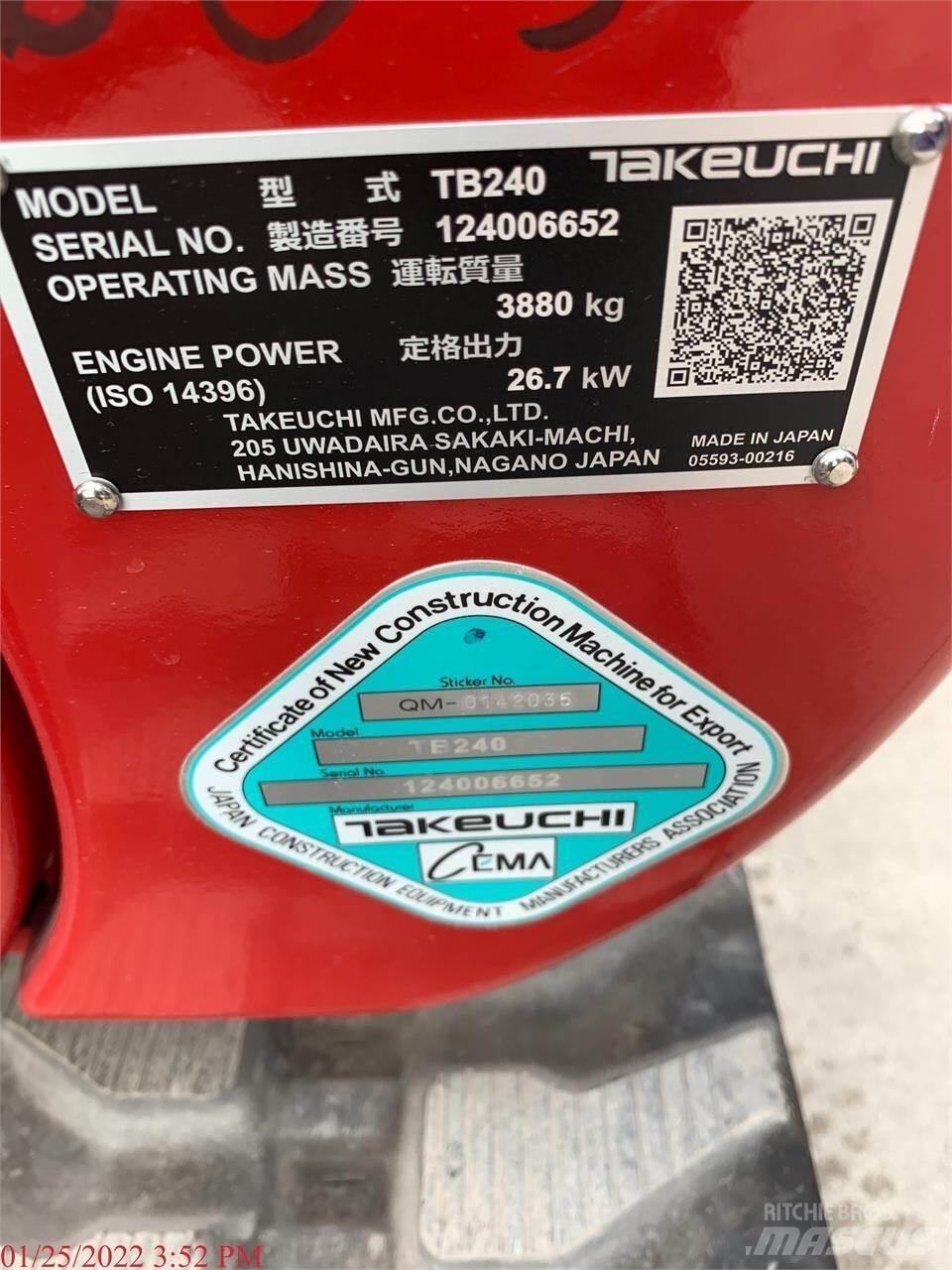 Takeuchi TB240 Minikoparki