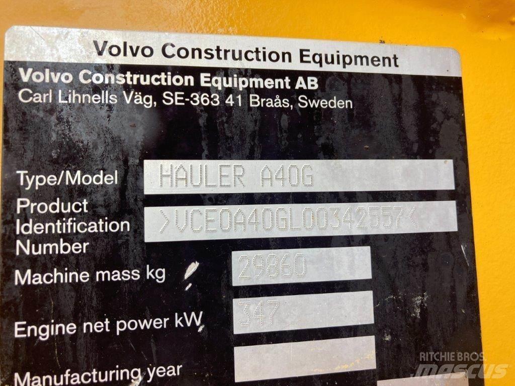 Volvo A40G Wozidła przegubowe