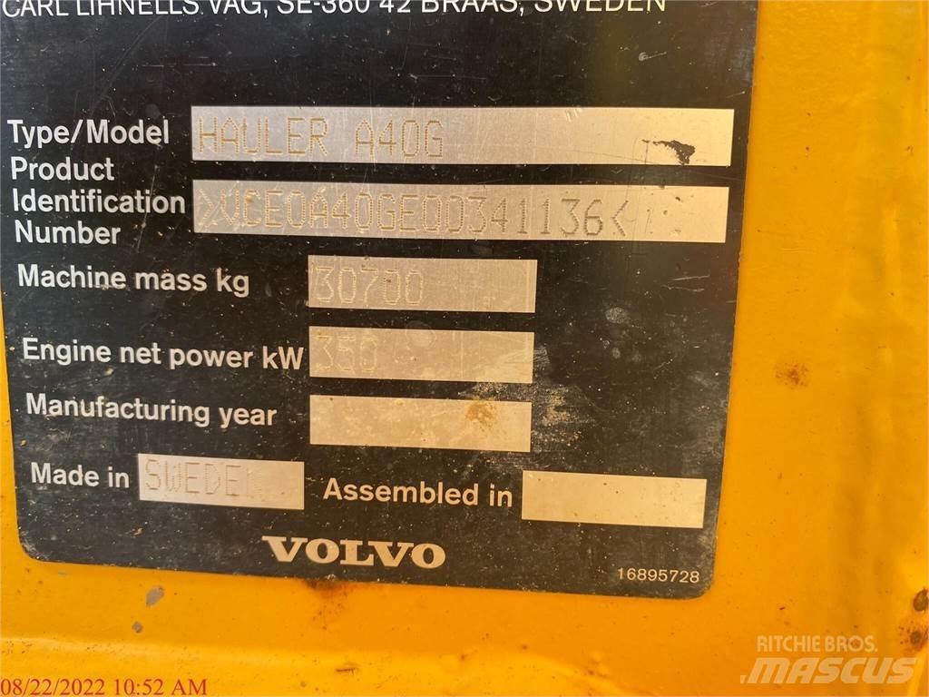 Volvo A40G Wozidła przegubowe