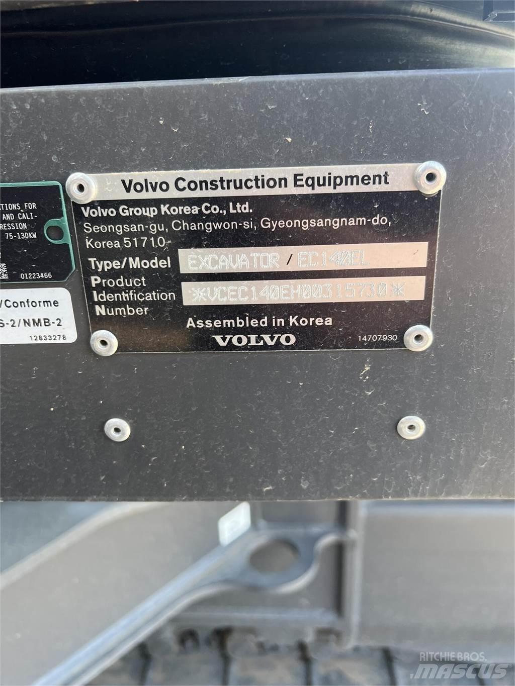 Volvo EC140EL Koparki gąsienicowe