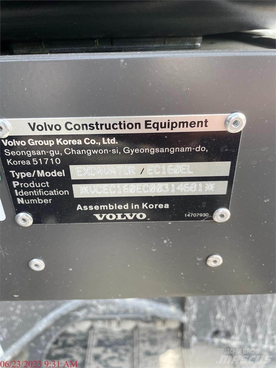 Volvo EC160EL Koparki gąsienicowe