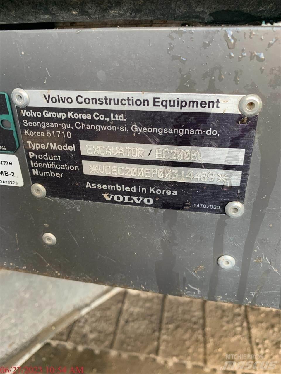 Volvo EC200EL Koparki gąsienicowe