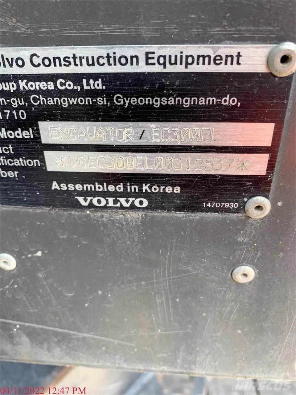 Volvo EC300EL Koparki gąsienicowe