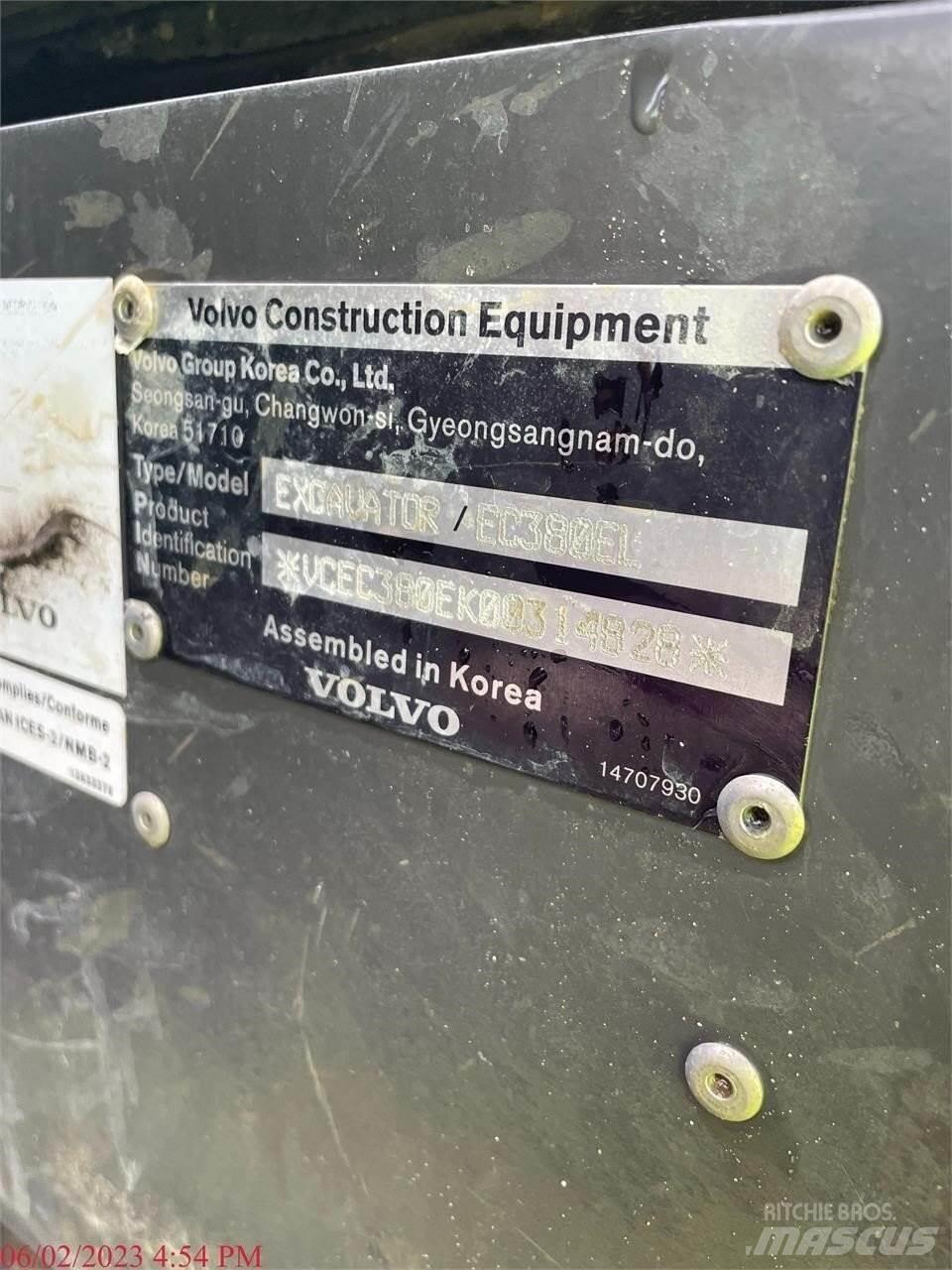 Volvo EC380EL Koparki gąsienicowe