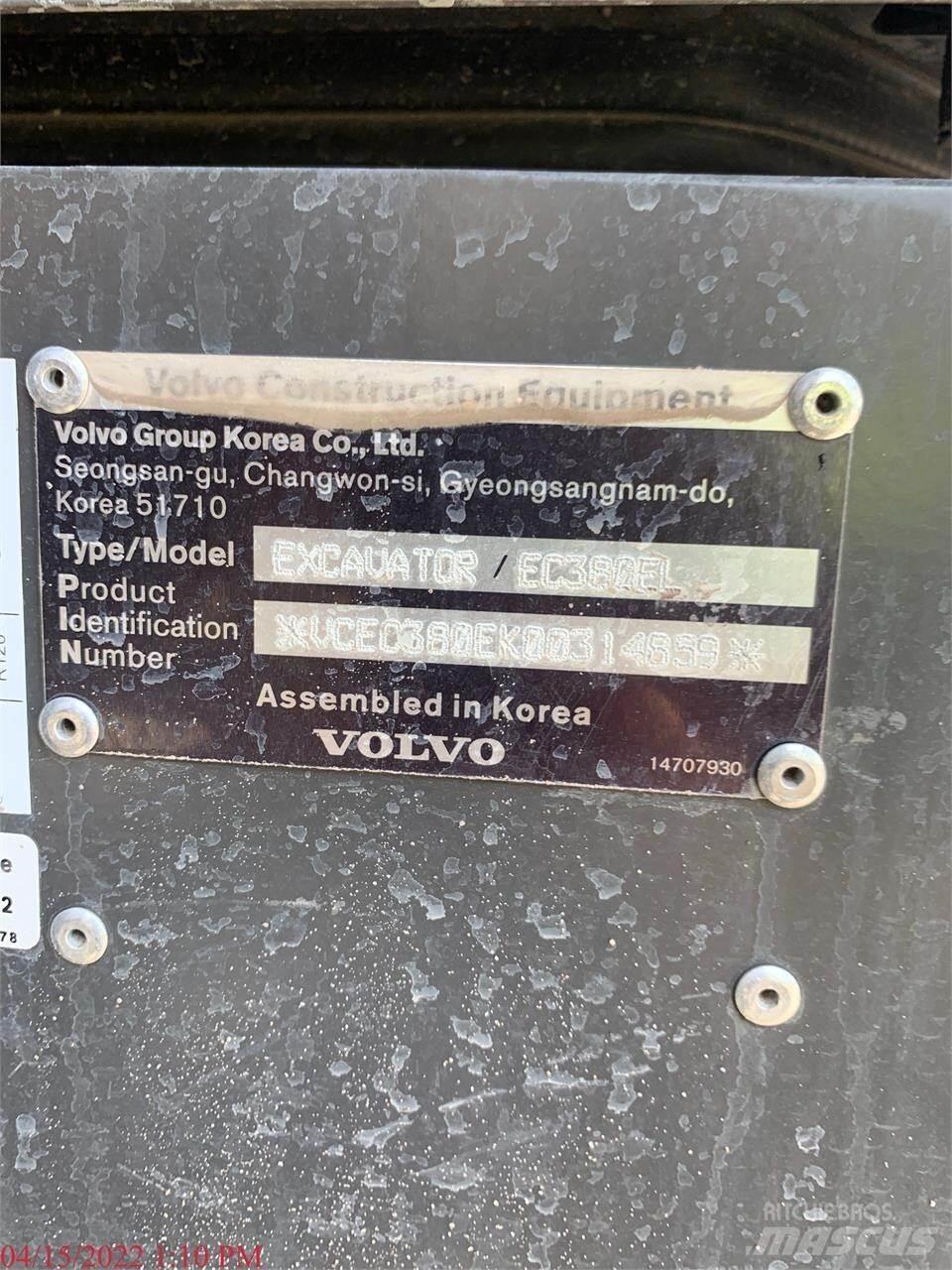 Volvo EC380EL Koparki gąsienicowe