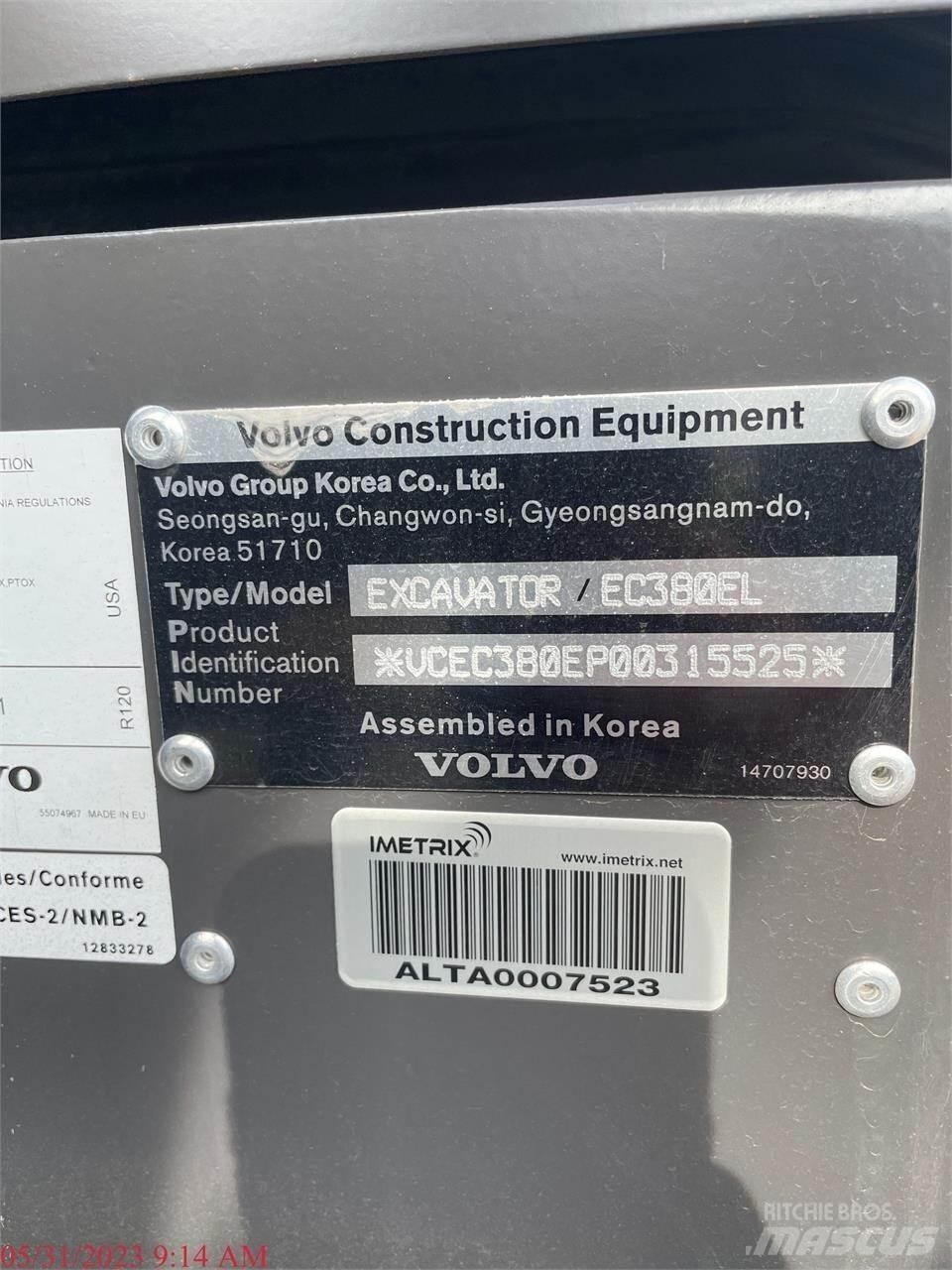 Volvo EC380EL Koparki gąsienicowe