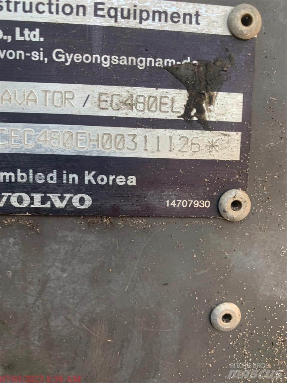 Volvo EC480EL Koparki gąsienicowe