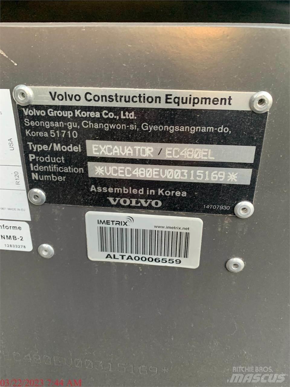 Volvo EC480EL Koparki gąsienicowe