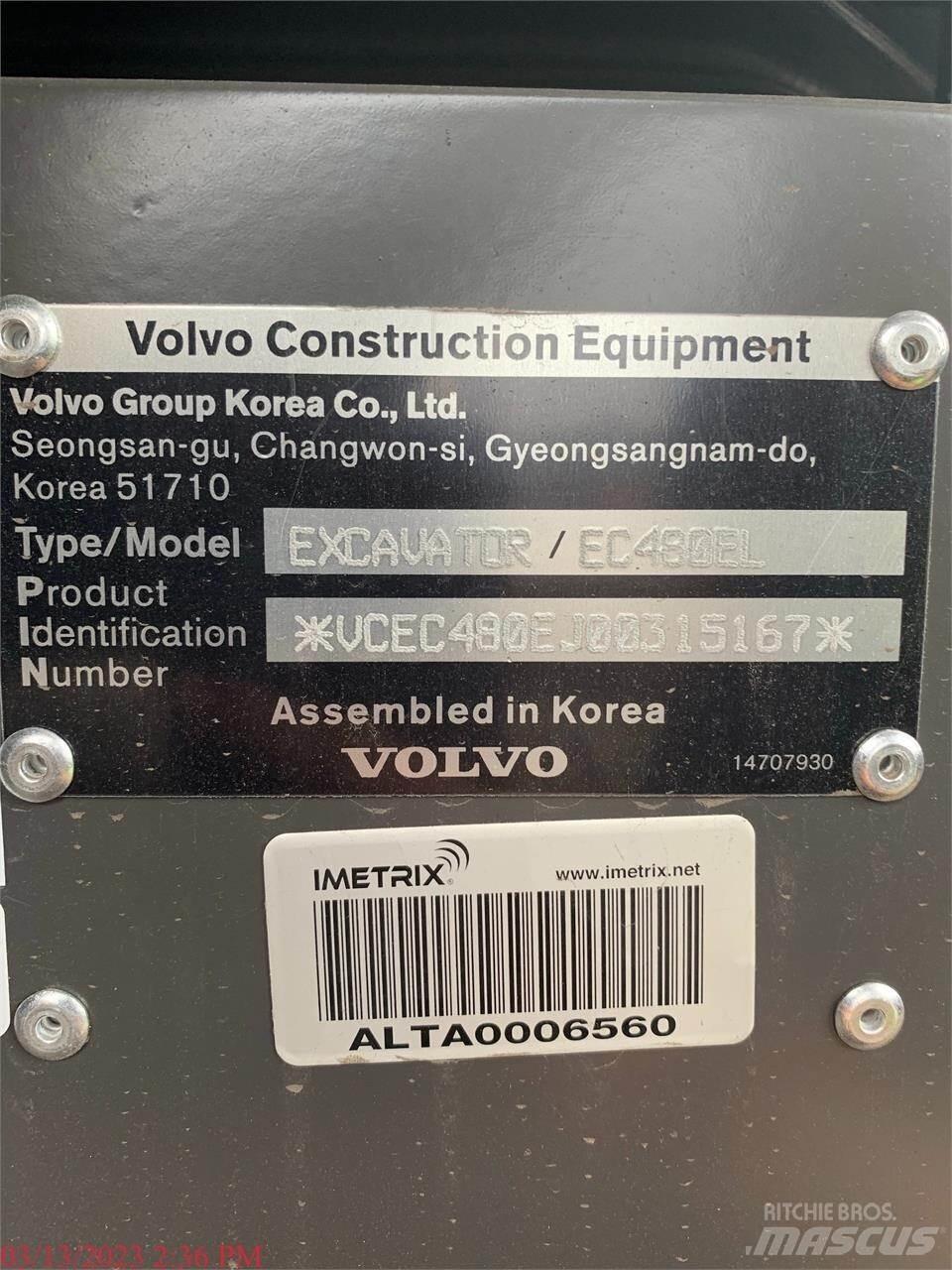 Volvo EC480EL Koparki gąsienicowe
