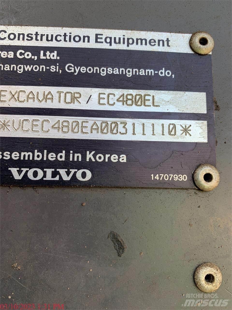 Volvo EC480EL Koparki gąsienicowe