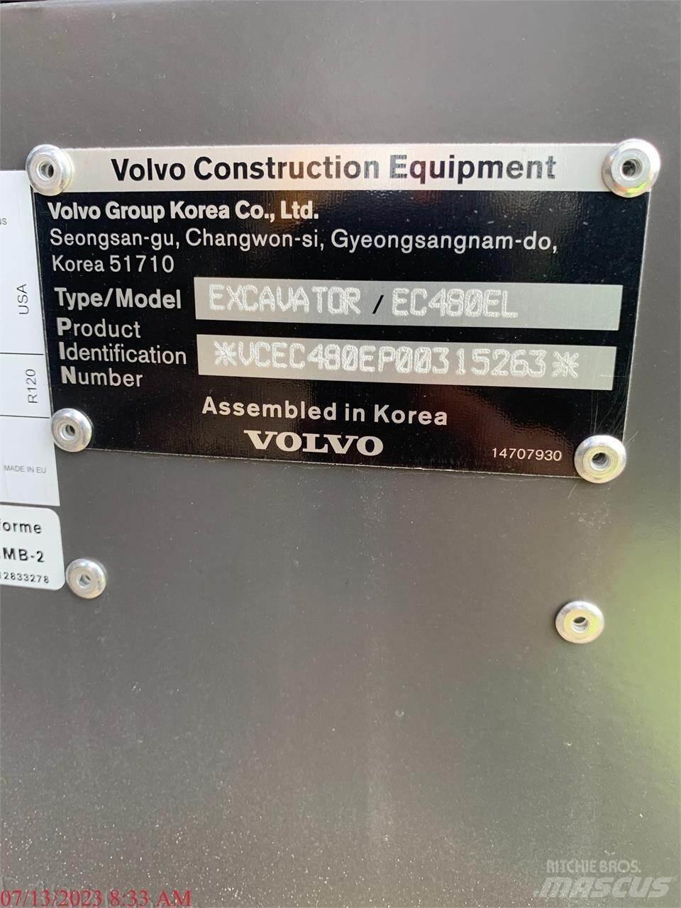 Volvo EC480EL Koparki gąsienicowe