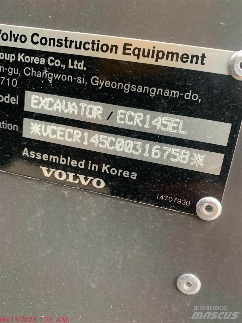 Volvo ECR145EL Koparki gąsienicowe