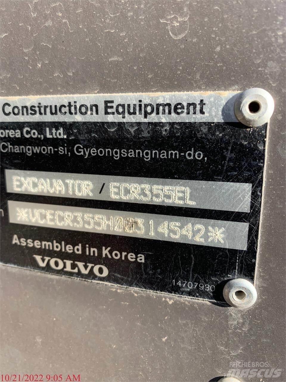 Volvo ECR355EL Koparki gąsienicowe