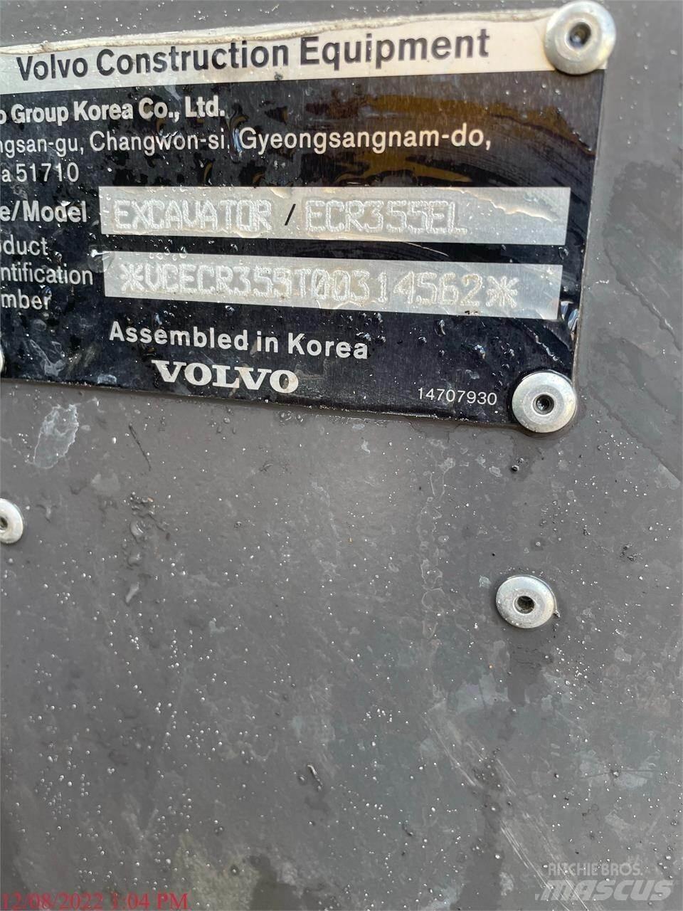 Volvo ECR355EL Koparki gąsienicowe