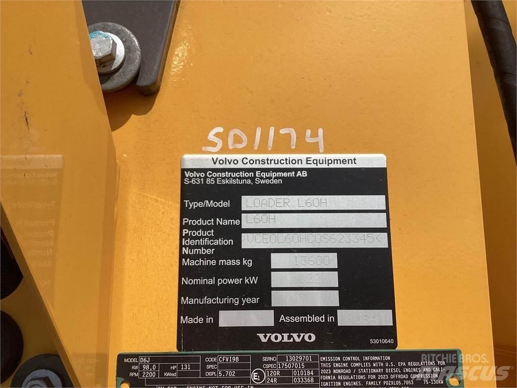 Volvo L60H Ładowarki kołowe