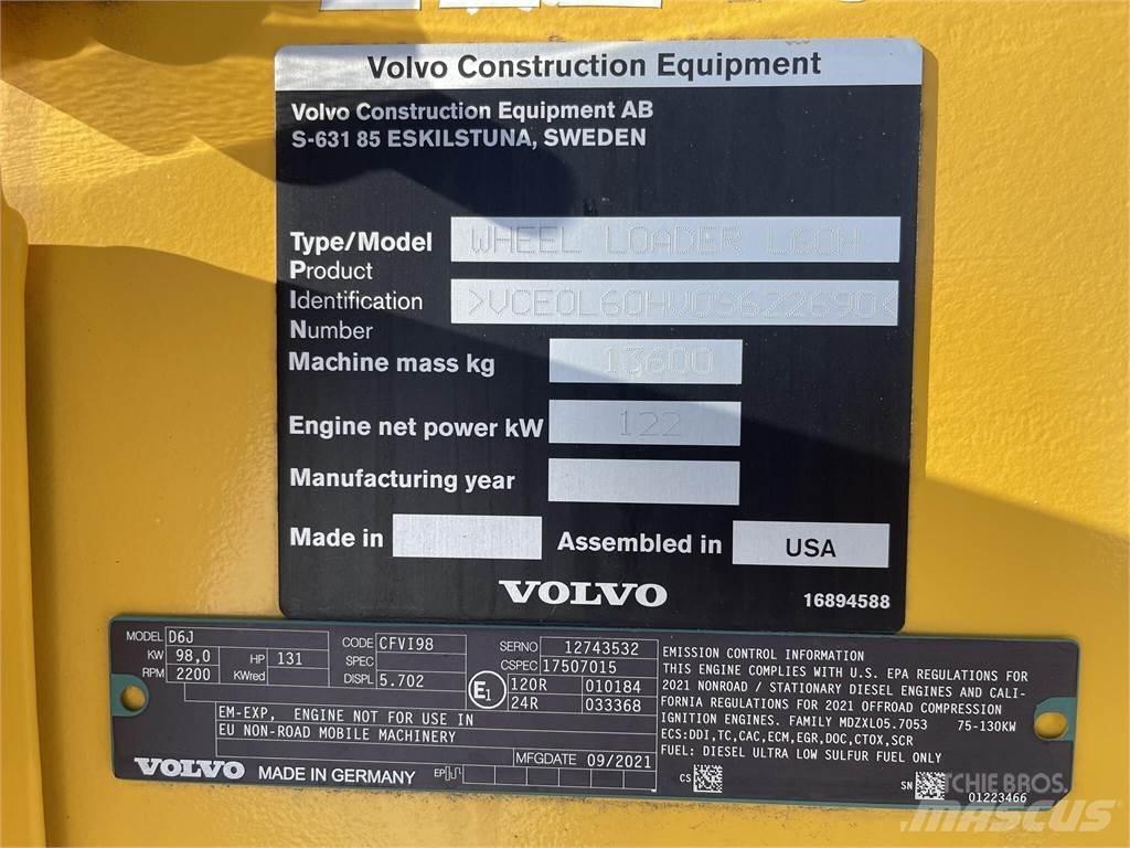 Volvo L60H Ładowarki kołowe