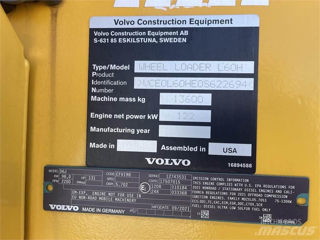 Volvo L60H Ładowarki kołowe
