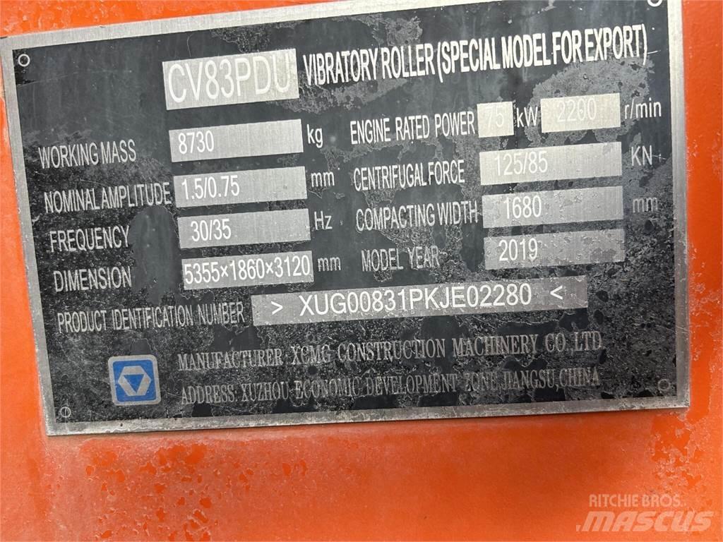 XCMG CV83PDU Walce dwubębnowe