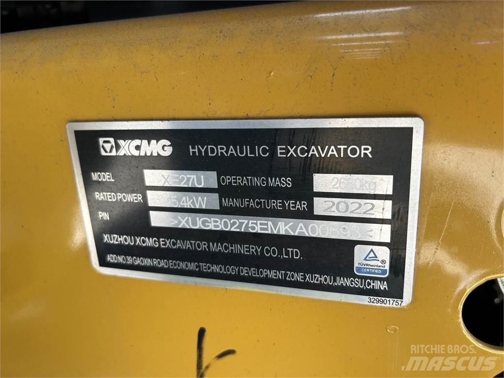 XCMG XE27U Minikoparki