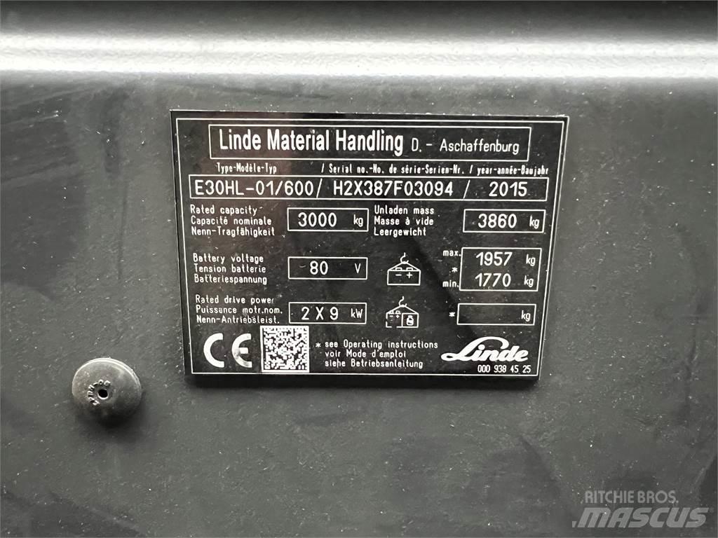 Linde E30/600HL Wózki elektryczne