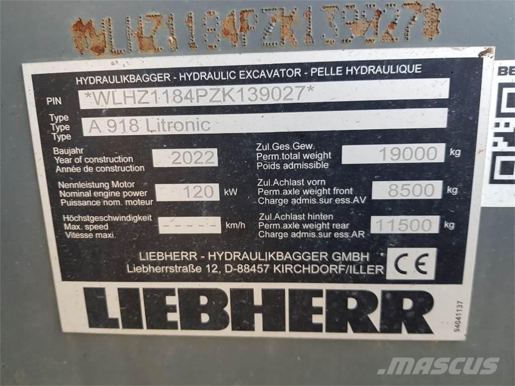 Liebherr A918 Koparki kołowe