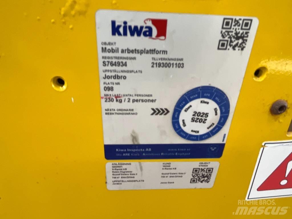Saxlift GMG 930 ED, Podnośniki nożycowe