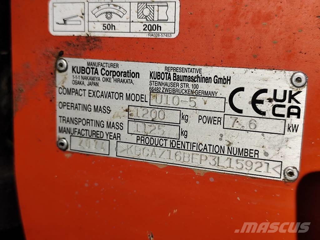 Kubota U 10-5 Minikoparki