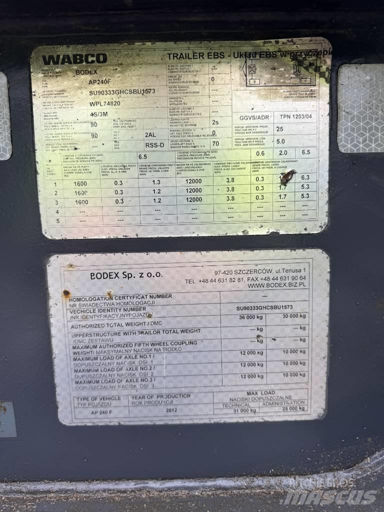 Bodex AP 240 F Przyczepy do przewozu drewna