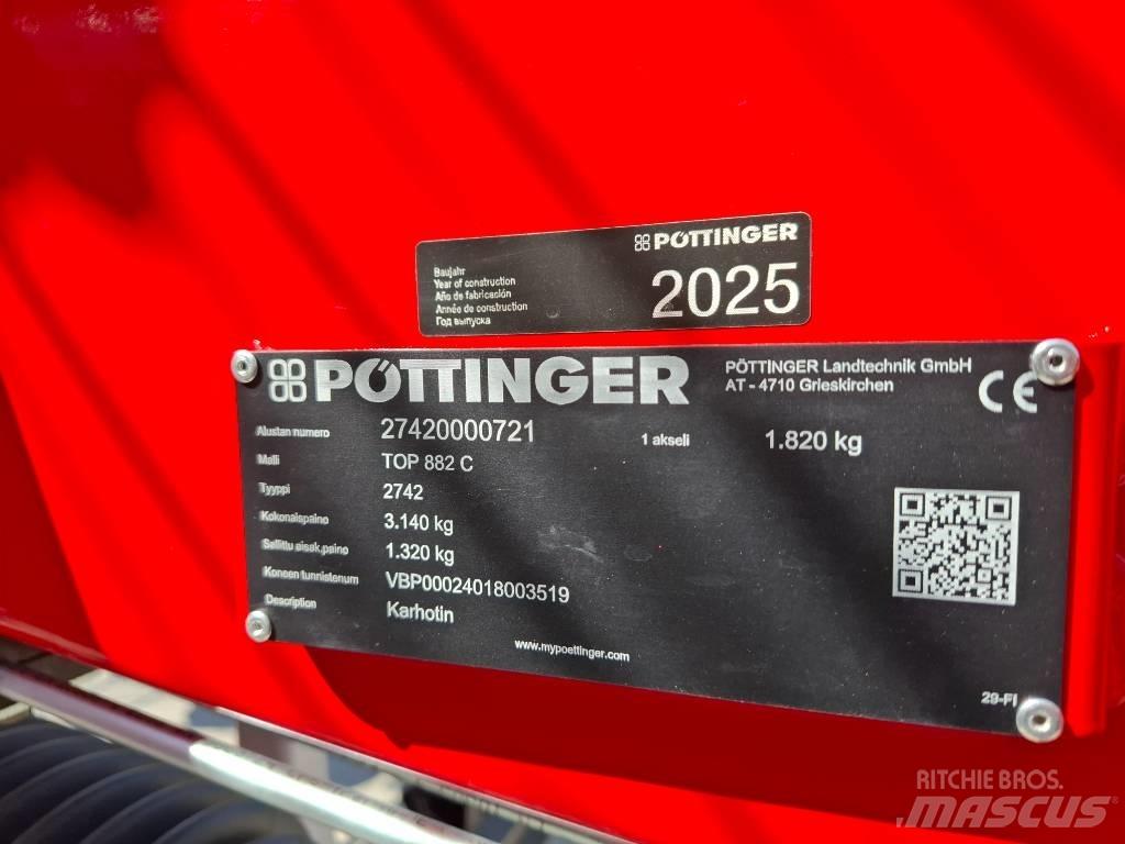 Pöttinger TOP 882C Ciągnikowe żniwiarki pokosowe
