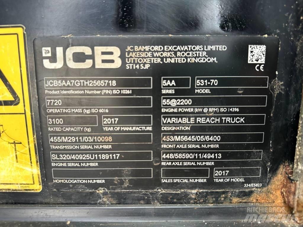 JCB 531-70 Ładowarki teleskopowe