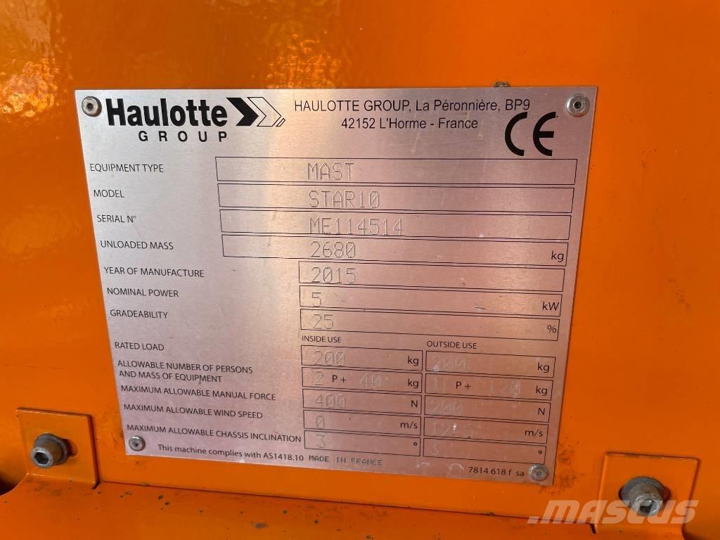 Haulotte Star 10 Podnośniki masztowe